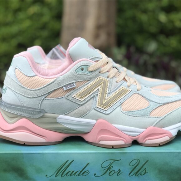 New Balance 9060 Light Blue and Pink Womens Casual Sneakers - Picture 2 of 15